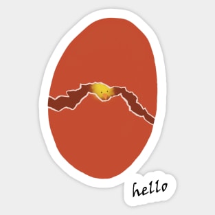 Lil Chick Hello! Sticker